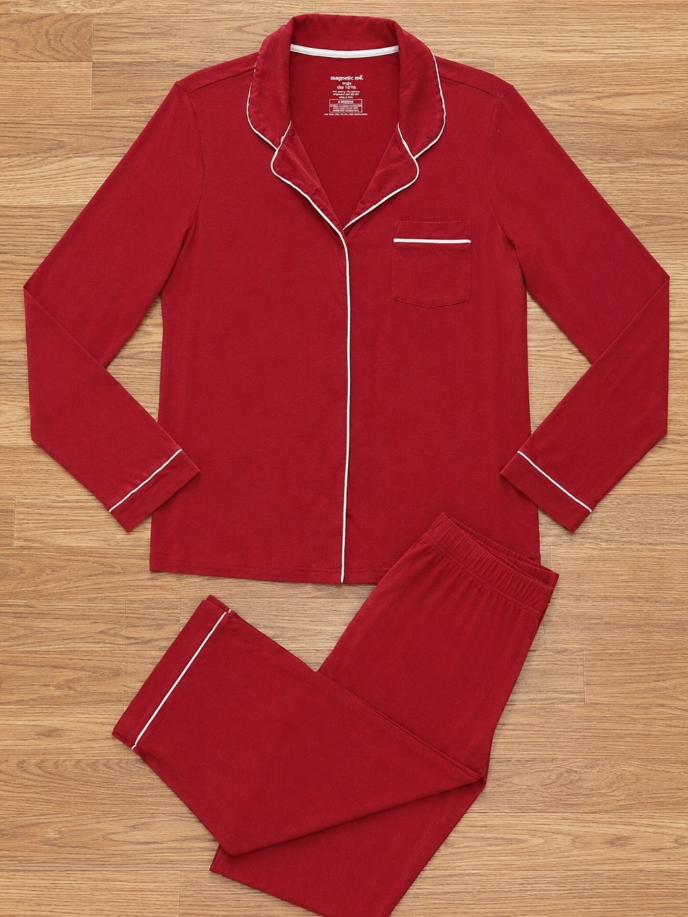 Red Magnetic Me Women’s Pajama Set - Picture 1 of 4